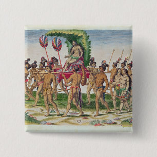 A Bride is Carried 15 Cm Square Badge