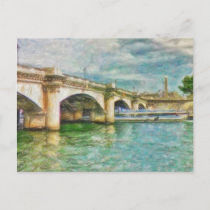 A Bridge in Paris Postcard