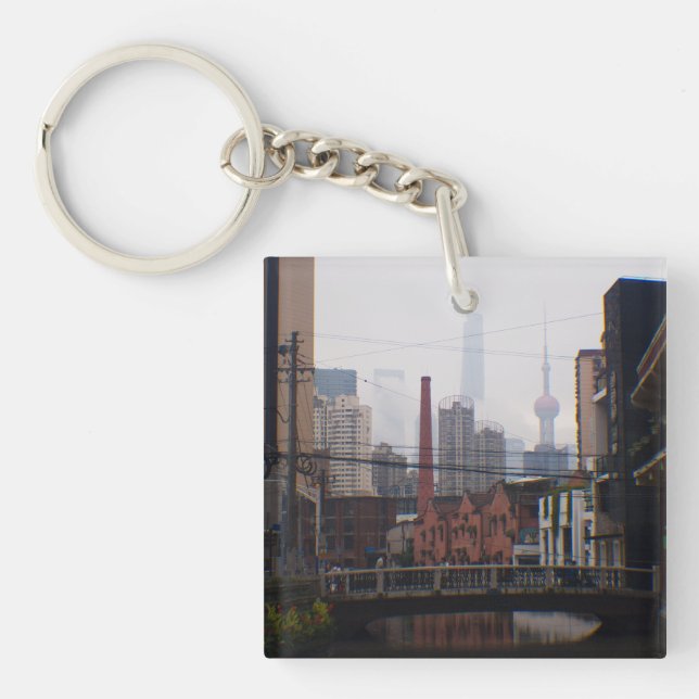 A Bridge in Shanghai Key Ring (Front)