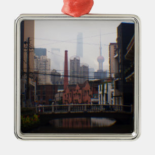 A Bridge in Shanghai Metal Tree Decoration
