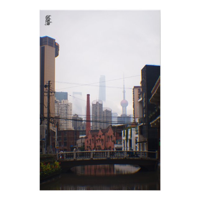 A Bridge in Shanghai Photo Print (Front)