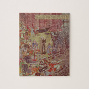 A Bridge of boats broken by Akbar (r.1556-1605) on Jigsaw Puzzle