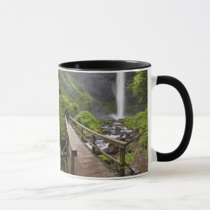 A Bridge Over Columbia River And Latourell Falls Mug
