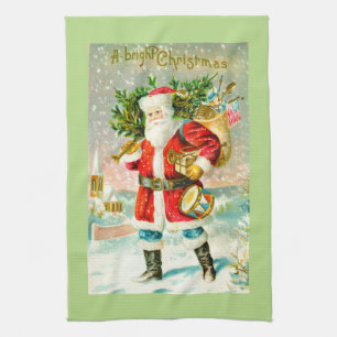 A bright Christmas Tea Towel