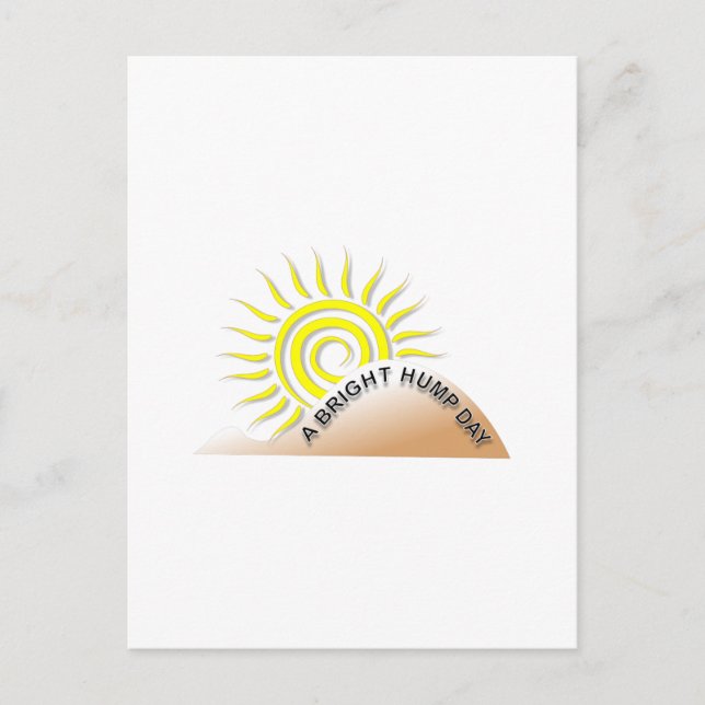 A Bright Hump Day Postcard (Front)