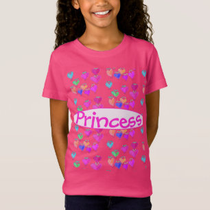 A Bright Pink Princess Heart T-shirt