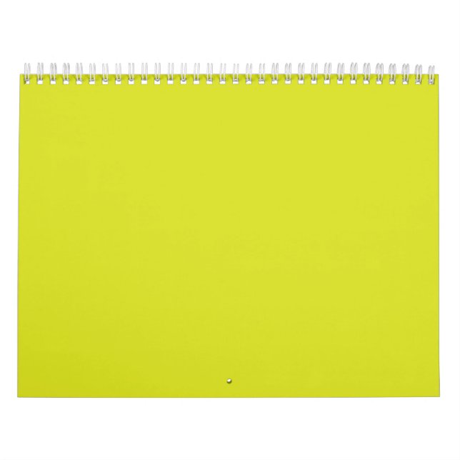A bright yellow square with a distinct white borde calendar (Cover)