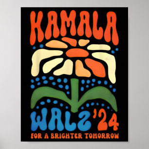 A Brighter Tomorrow Boho Aesthetic Kamala Waltz 20 Poster