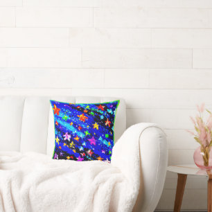 A Brightly Coloured Starry Skies. Buy Now Cushion