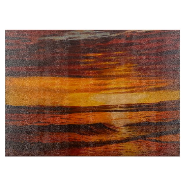 A Brillant Orange Sunset, By Gary Poling Cutting Board (Front)