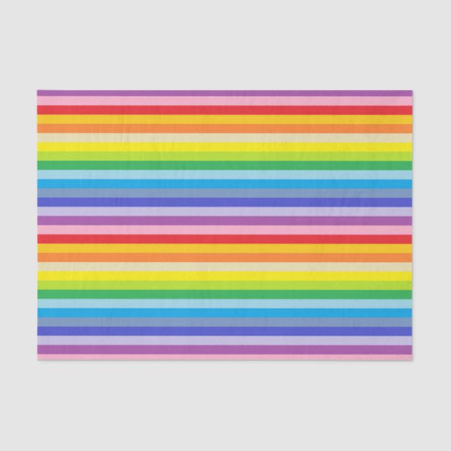A Broader Spectrum Rainbow Stripes Tissue Paper (Front)