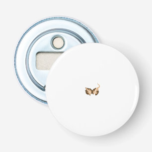 a brown and white bird with large wings bottle opener