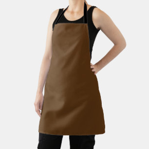 a brown background with a white border_ apron
