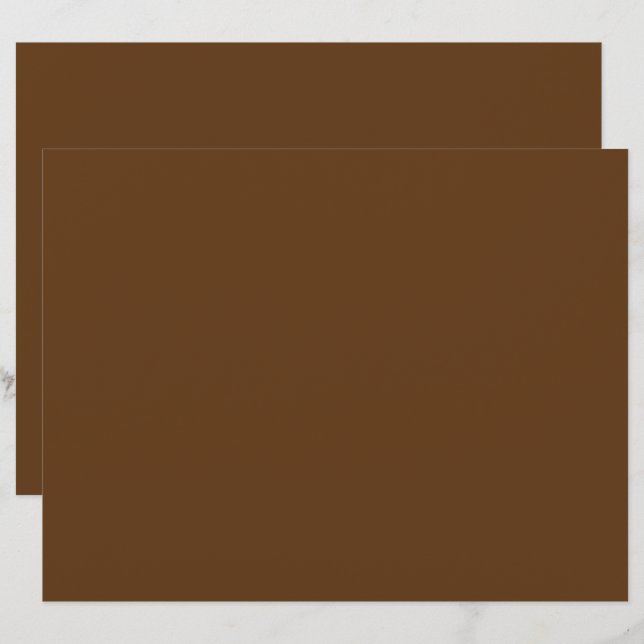 a brown background with a white border_ custom letterhead (Front/Back)