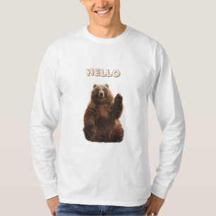 A brown bear says hello T-Shirt