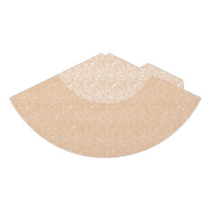 A brown rug with an intricate motif lies on the fl party hat