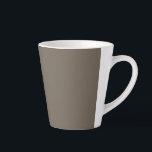 a brown wall with a black and white clock on it latte mug<br><div class="desc">Elevate your home decor with a modern and minimalist brown wall adorned with a chic black and white clock. Enhance your living space with this stylish monochrome wall art!"</div>