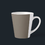 a brown wall with a black and white clock on it latte mug<br><div class="desc">Elevate your home decor with a modern and minimalist brown wall adorned with a chic black and white clock. Enhance your living space with this stylish monochrome wall art!"</div>