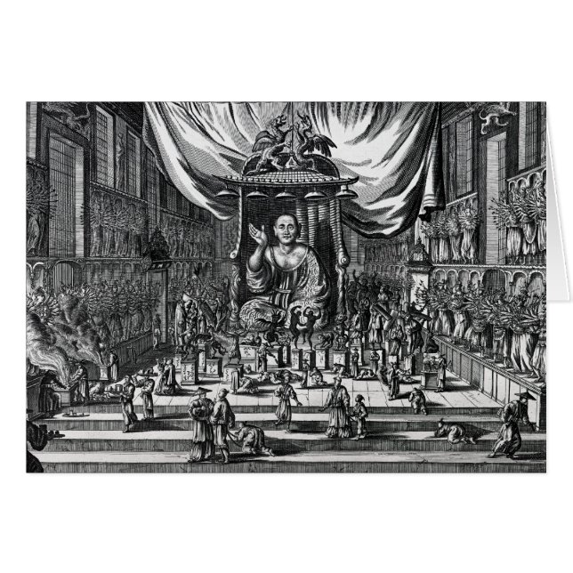 A Buddhist Temple, an illustration (Front Horizontal)