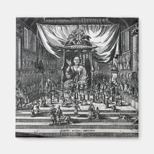 A Buddhist Temple, an illustration Magnet