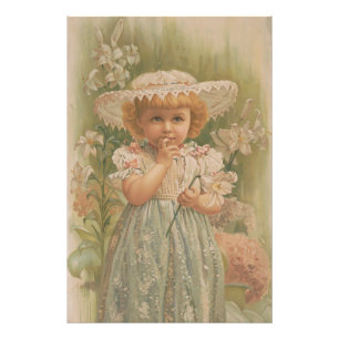 "A Budding Easter" Vintage Illustration, ca. 1890 Photo Print