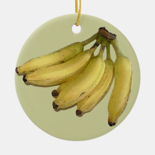 a bunch of bananas ceramic tree decoration (Front)