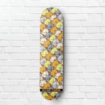 A Bunch of Cats Pattern Personalised Skateboard<br><div class="desc">The fun and cute skateboard design features a seamless pattern of colourful cat heads.  It is easy to personalise with your kids' name,  and perfect for boys or girls.</div>