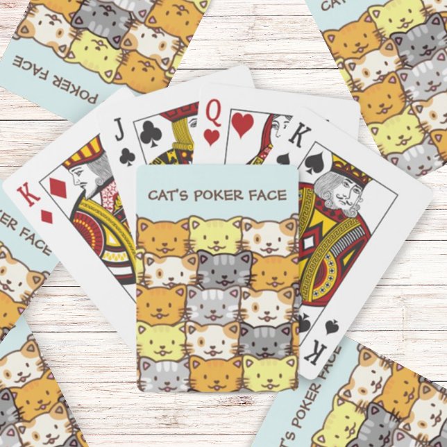 A Bunch of Cats Pattern Playing Cards (Creator Uploaded)