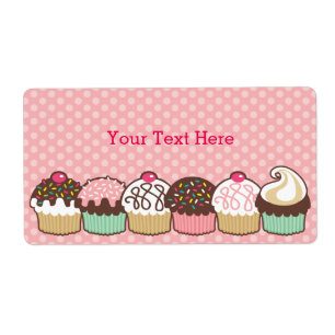 A Bunch of Cupcakes Bookplates Labels