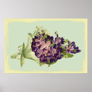 A Bunch of Purple Flowers Poster