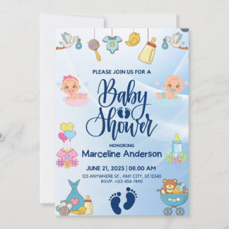 A Bundle of Joy is On the Way! You're Invited" Invitation