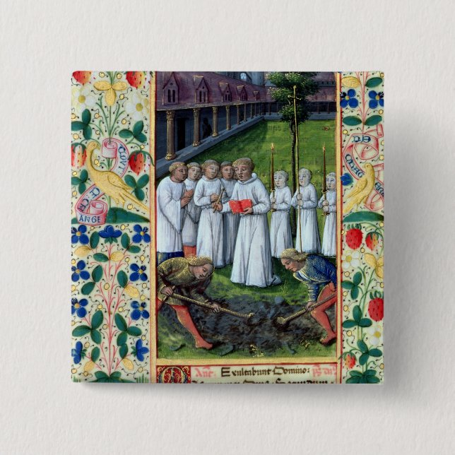 A burial 15 cm square badge (Front)