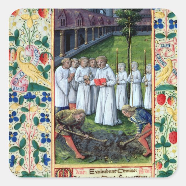 A burial square sticker (Front)