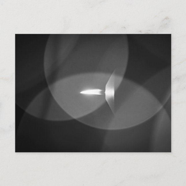 A burning candle postcard (Front)