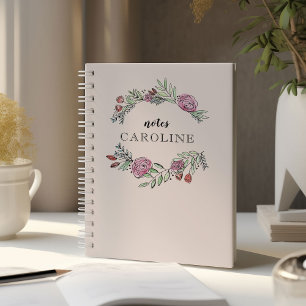 A Bushel and a Peck Personalised Notebook in Pink