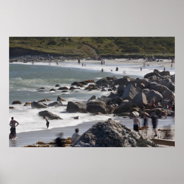 A Busy Day At The Beach fine art print (Front)