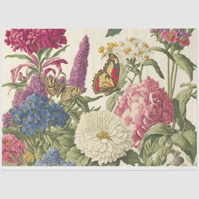 A Butterfly Garden Series Design 4 Tissue Paper (Front)