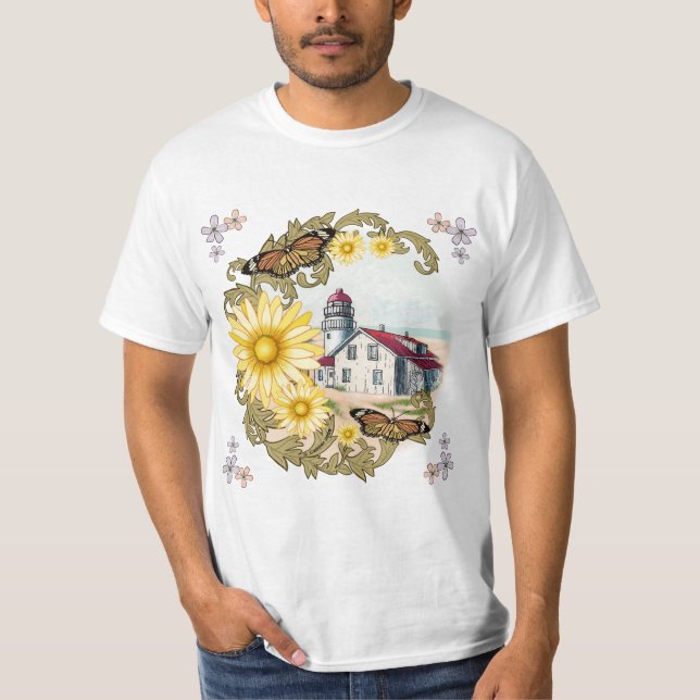A Butterfly Lighthouse t-shirt (Front)