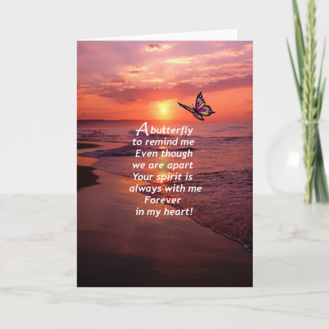 A Butterfly to Remind Me Card (Front)