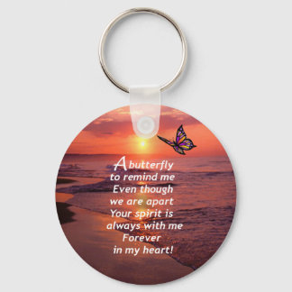 A Butterfly to Remind Me Key Ring