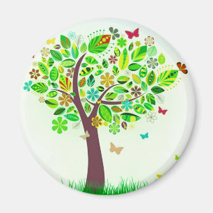 A Butterfly Tree Magnet