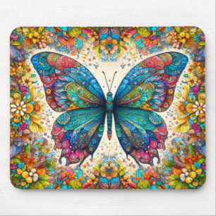 A Butterfly's Rainbow Ballet Mouse Pad