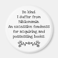 A button to wear for people who read a lot.