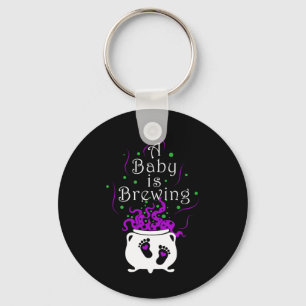 A By Is Brewing Halloween Spooky Ghost Key Ring