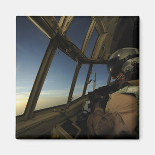 A C-130 Hercules pilot scans the horizon Magnet