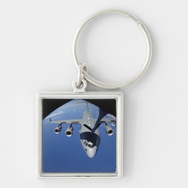A C-17 Globemaster III receives fuel 2 Key Ring (Front)