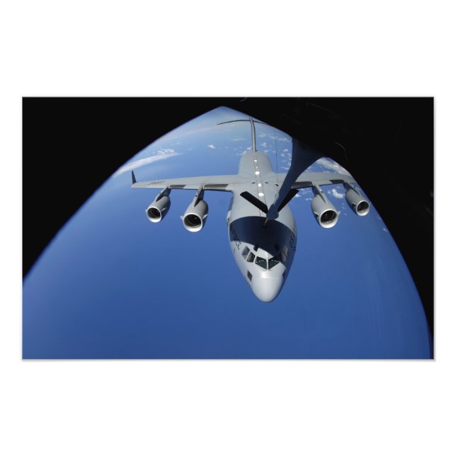 A C-17 Globemaster III receives fuel 2 Photo Print (Front)