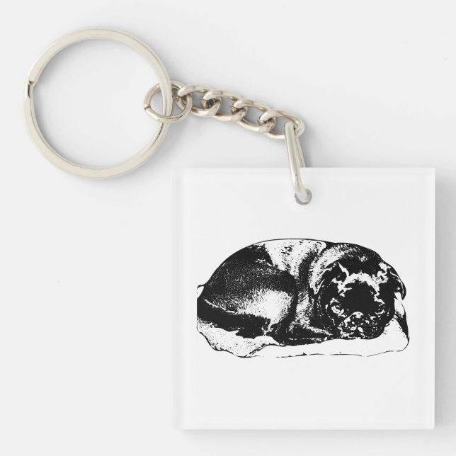 A Calm Companion Close Key Ring (Front)