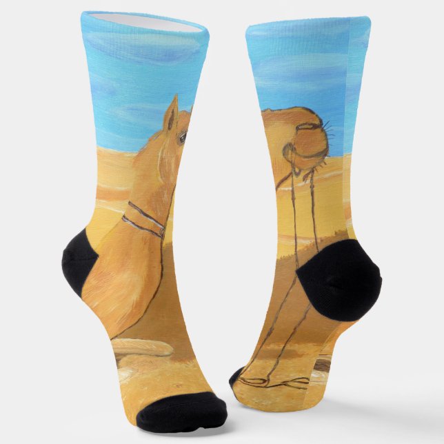 A camel socks  (Angled)
