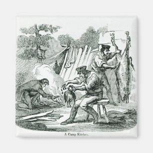 A camp Kitchen, 1856 Magnet